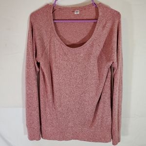 Old Navy Knit Long Sleeve Top Red Size Medium